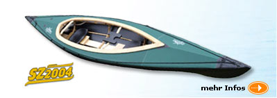 Der Pouch Sportzweier SZ 2004ï¿½ das agile Faltboot fï¿½r sportliche Fahrten zu zweit.